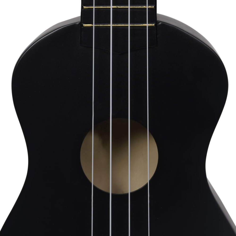 Produktbild för Sopranukulele med väska för barn sopran svart 23"