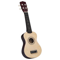 Produktbild för Ukulele med väska för barn sopran ljust trä 21"