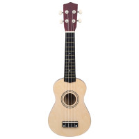 Produktbild för Ukulele med väska för barn sopran ljust trä 21"