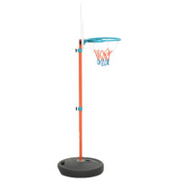 Produktbild för Flyttbar basketkorg justerbar 133-160 cm