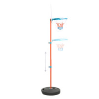 Produktbild för Flyttbar basketkorg justerbar 133-160 cm