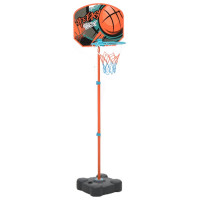 Produktbild för Flyttbar basketkorg justerbar 109-141 cm