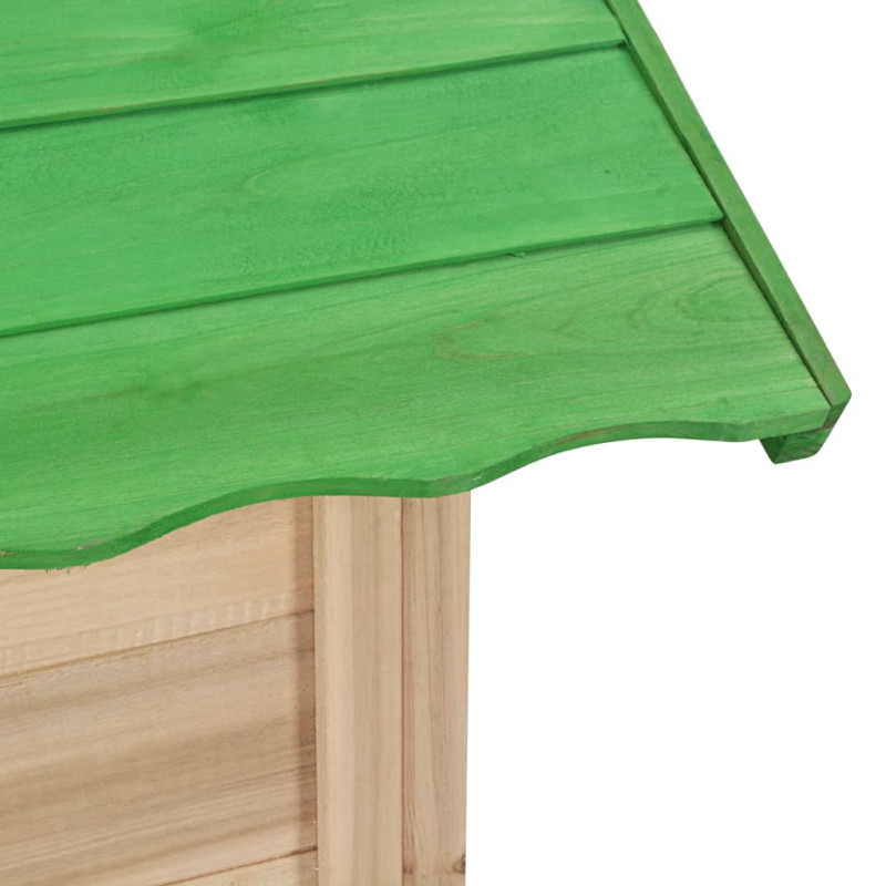 Produktbild för Lekstuga granträ grön