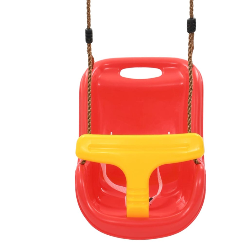 Produktbild för Barngunga med säkerhetsbälte PP röd