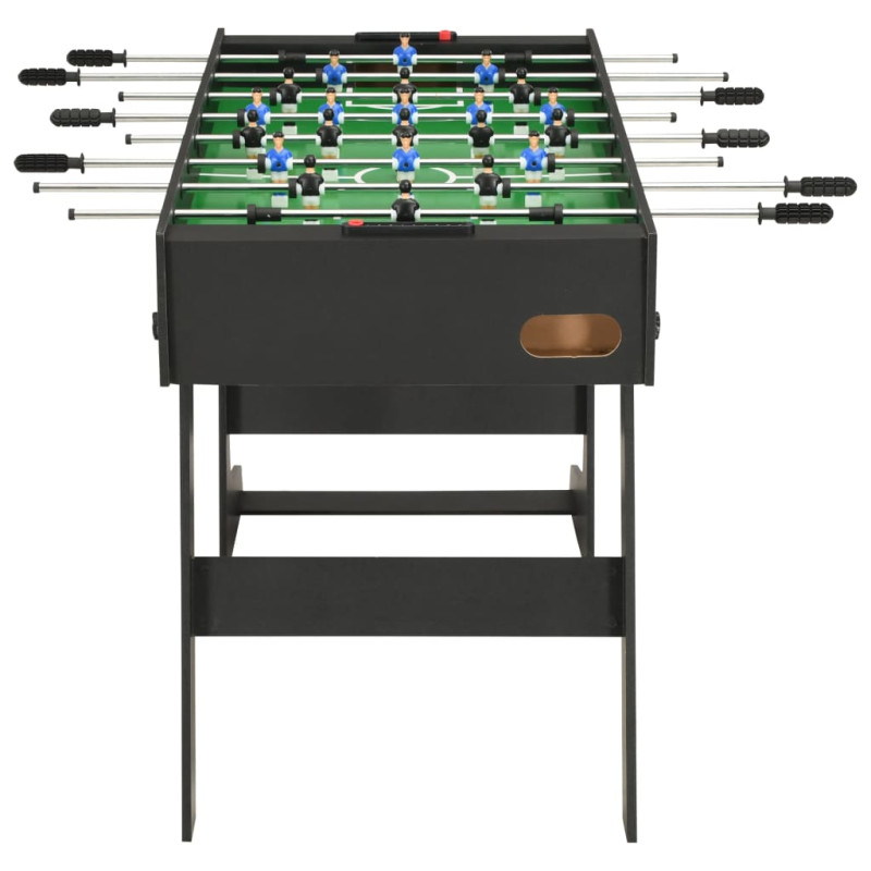 Produktbild för Fotbollsbord hopfällbart 121x61x80 cm svart