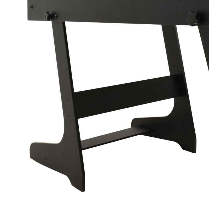 Produktbild för Fotbollsbord hopfällbart 121x61x80 cm svart