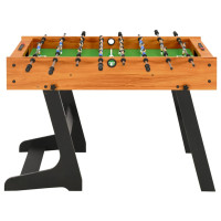 Miniatyr av produktbild för Fotbollsbord hopfällbart 121x61x80 cm ljusbrun
