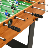 Miniatyr av produktbild för Fotbollsbord hopfällbart 121x61x80 cm ljusbrun