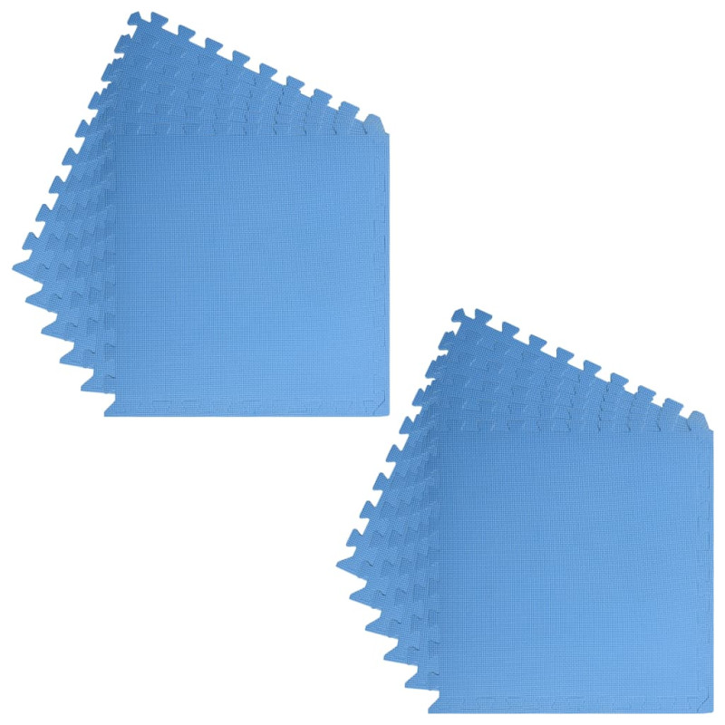 Produktbild för Skyddsmatta 12st 4,32 ㎡ EVA-skum blå