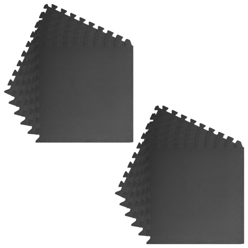 Produktbild för Skyddsmatta 12st 4,32 ㎡ EVA-skum svart