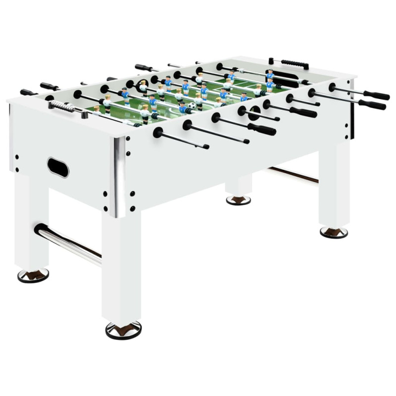 Produktbild för Fotbollsbord stål 60 kg 140x74,5x87,5 cm vit