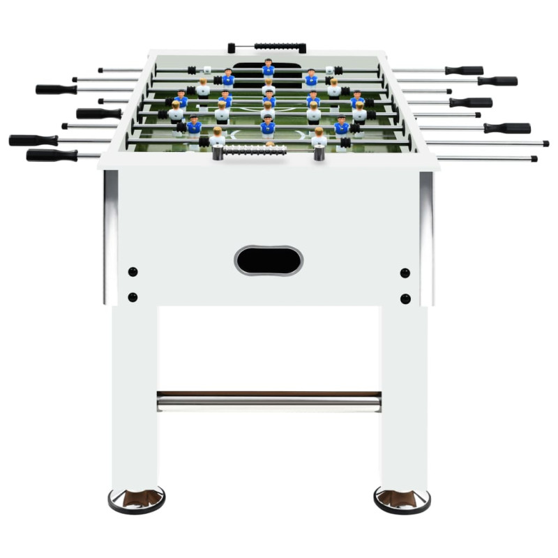 Produktbild för Fotbollsbord stål 60 kg 140x74,5x87,5 cm vit