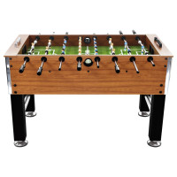 Produktbild för Fotbollsbord stål 60 kg 140x74,5x87,5 cm ljusbrun och svart