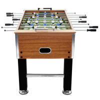 Produktbild för Fotbollsbord stål 60 kg 140x74,5x87,5 cm ljusbrun och svart