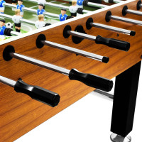 Miniatyr av produktbild för Fotbollsbord stål 60 kg 140x74,5x87,5 cm ljusbrun och svart