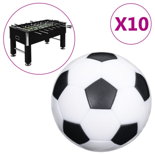 vidaXL Fotbollar för fotbollsbord 10 st 32 mm ABS