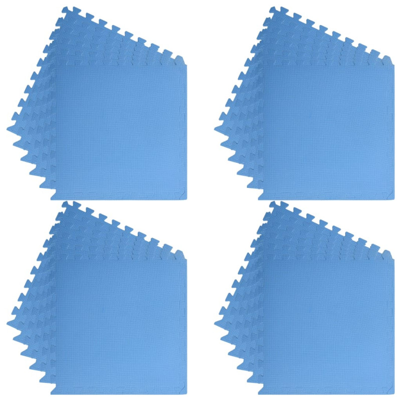 Produktbild för Skyddsmatta 24 st 8,64 ㎡ EVA-skum blå
