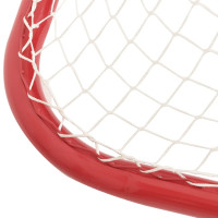 Miniatyr av produktbild för Hockeymål röd och vit 183x71x122 cm polyester