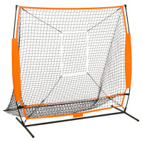 Produktbild för Multisport baseball träningsnät svart 174x76x158,5 cm