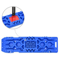 Produktbild för Greppmattor 2 st blå 107x31x7 cm nylon