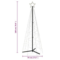 Produktbild för Julgranskon varmvit 200 LEDs 70x180 cm