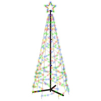 Produktbild för Julgranskon färgglad 200 LEDs 70x180 cm