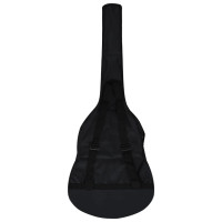 Produktbild för Gitarr för nybörjare med fodral klassisk svart 4/4 39"