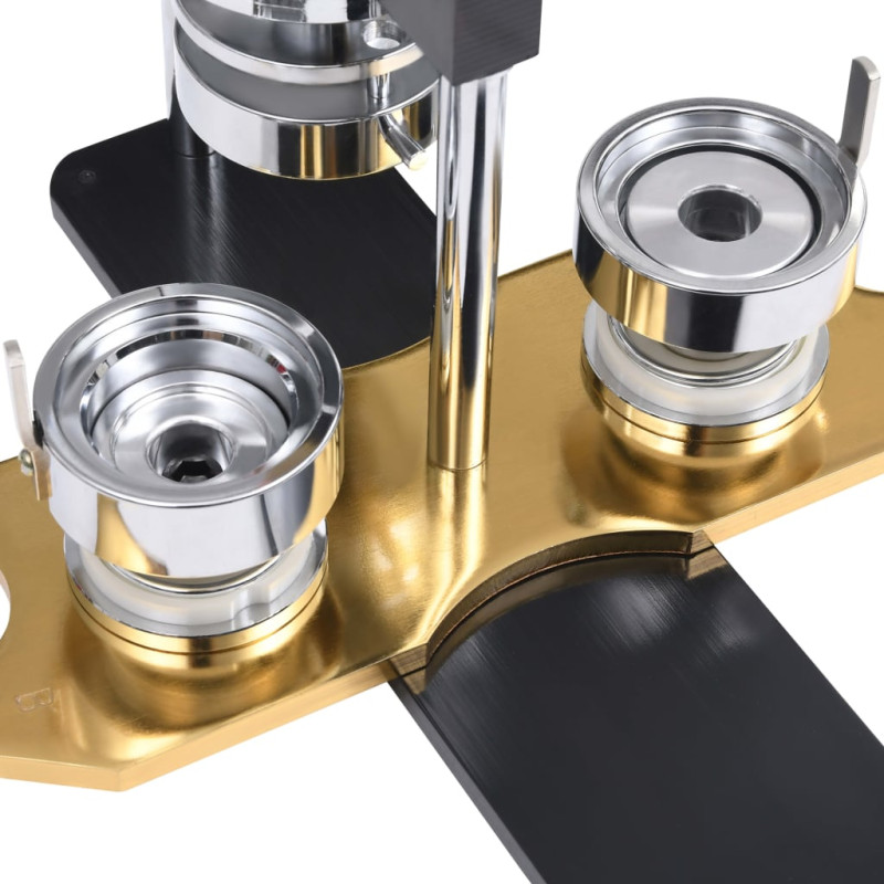 Produktbild för Knappmaskin med 500 st knappnålsdelar 25mm roterbar stans
