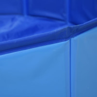 Produktbild för Hopfällbar hundpool blå 80x20 cm PVC