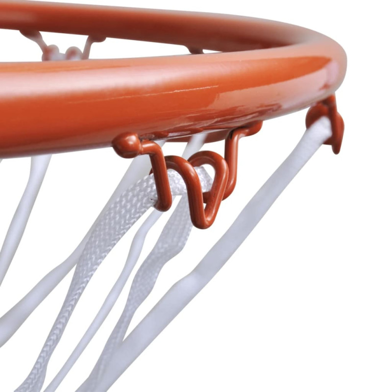 Produktbild för Basketkorg med orange nät 45 cm