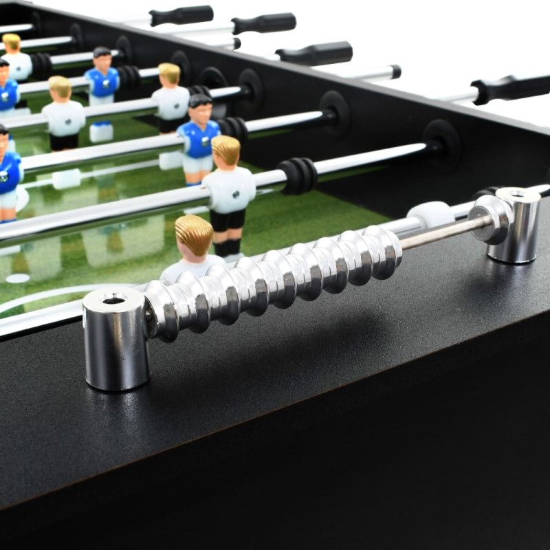 Produktbild för Fotbollsbord stål 60 kg 140x74,5x87,5 cm svart