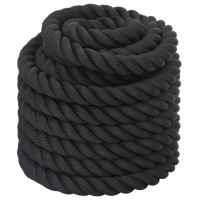 Miniatyr av produktbild för Battle rope svart 12 m 9 kg polyester