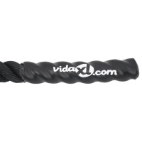 Miniatyr av produktbild för Battle rope svart 9 m 6,8 kg polyester