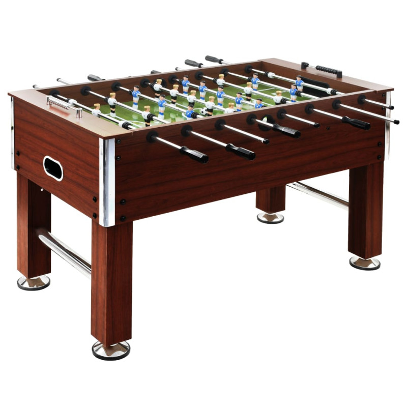 Produktbild för Fotbollsbord stål 60 kg 140x74,5x87,5 cm brun