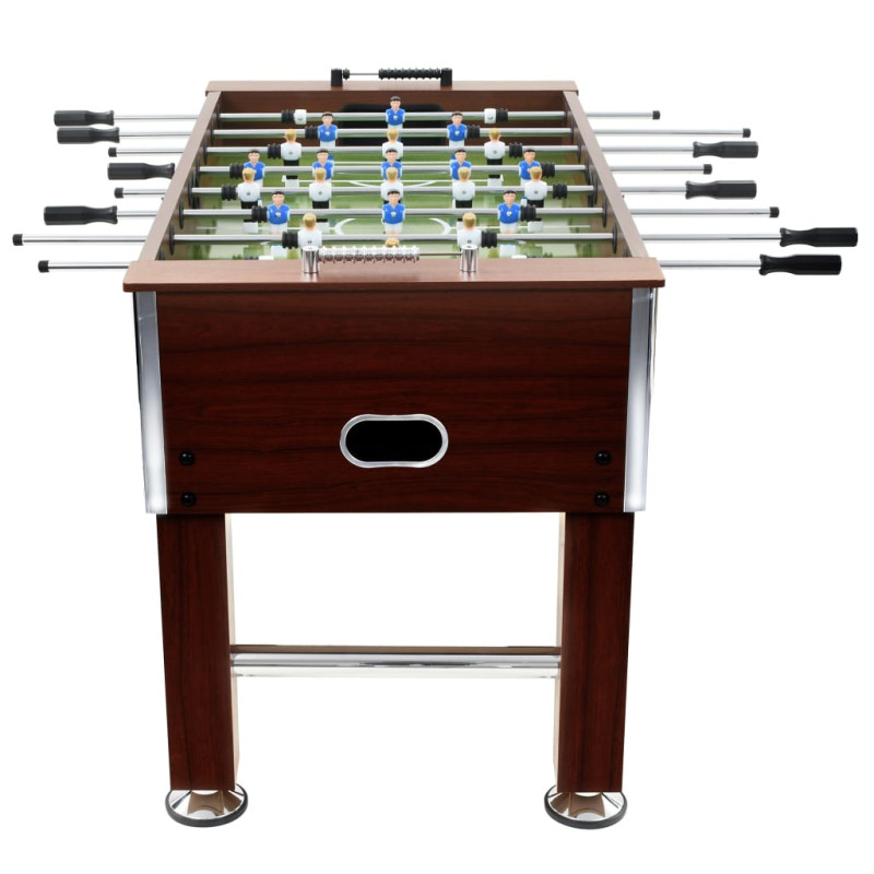 Produktbild för Fotbollsbord stål 60 kg 140x74,5x87,5 cm brun