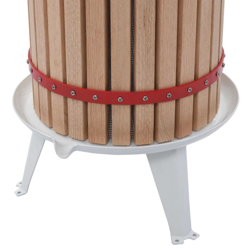Produktbild för Frukt- och vinpress med tygpåse 24 L ekträ
