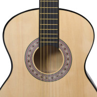 Produktbild för Gitarr för nybörjare klassisk 4/4 39" amerikansk lind