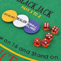 Produktbild för Kombinerat poker-/Blackjack-set med 600 lasermarker aluminium