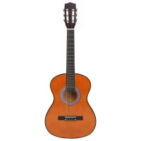 Produktbild för Gitarr för nybörjare och barn klassisk 3/4 36" amerikansk lind