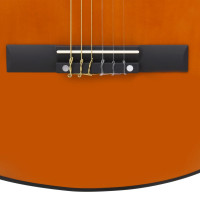 Produktbild för Gitarr för nybörjare och barn klassisk 3/4 36" amerikansk lind