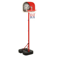 Miniatyr av produktbild för Flyttbar basketkorg justerbar 138,5-166 cm