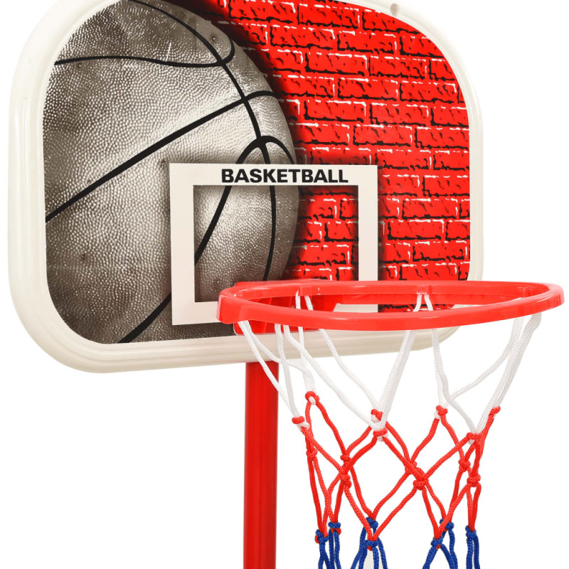 Produktbild för Flyttbar basketkorg justerbar 138,5-166 cm