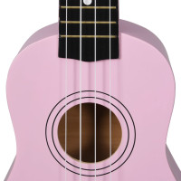 Produktbild för Sopranukulele med väska för barn sopran rosa 21"