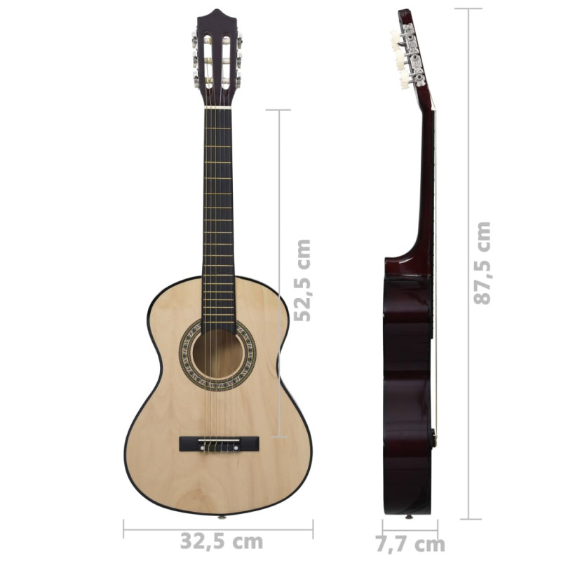 Produktbild för Gitarr för barn 8 delar klassisk 1/2 34"