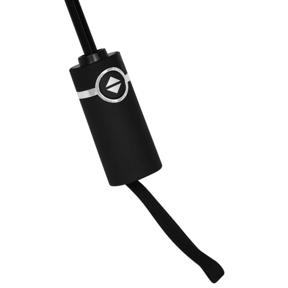 Produktbild för Paraply automatisk hopfällbart svart 104 cm