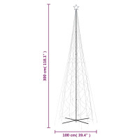 Produktbild för Julgranskon blå 3000 LEDs 230x800 cm