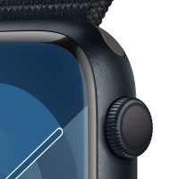 Produktbild för Apple Watch Series 9 45 mm Digital 396 x 484 pixlar Pekskärm Svart Wi-Fi GPS