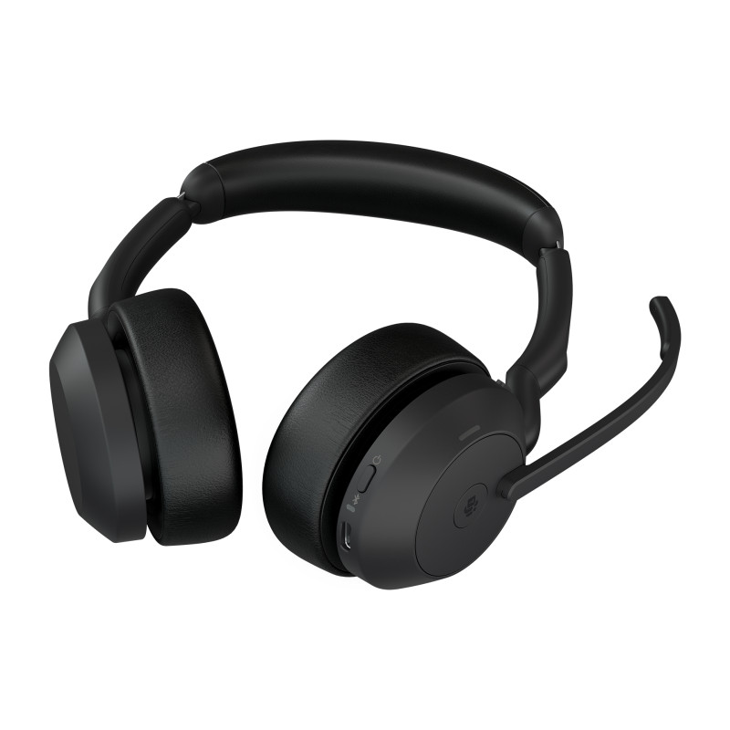 Produktbild för Jabra Evolve2 55 Headset Trådlös Huvudband Kontor/callcenter Bluetooth Laddningsställ Svart