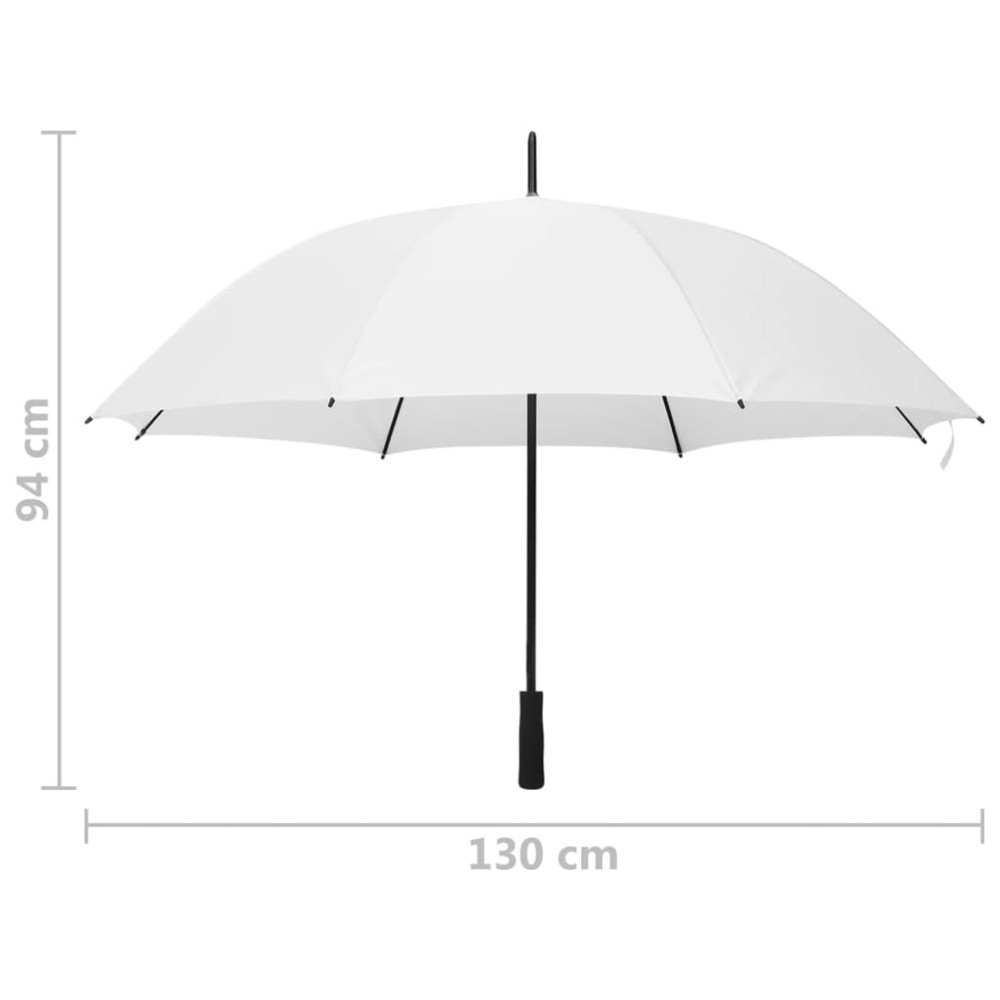 Produktbild för Paraply vit 130cm