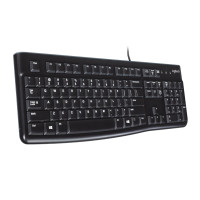 Miniatyr av produktbild för Logitech K120 Corded Keyboard tangentbord USB QWERTY Engelsk Svart